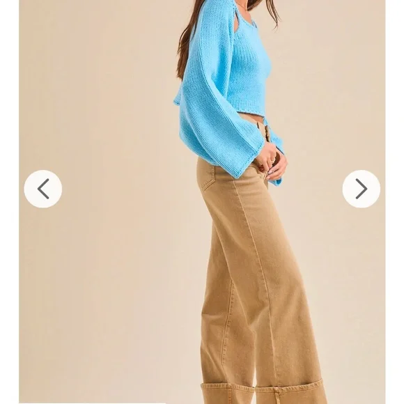 NWT Altrd State Piper Sweater Set Ice Blue L - Picture 4 of 7